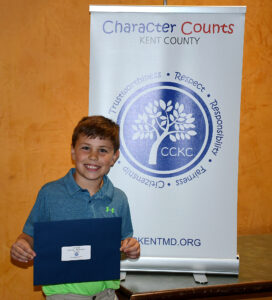 Character Counts Essay Award recipient
